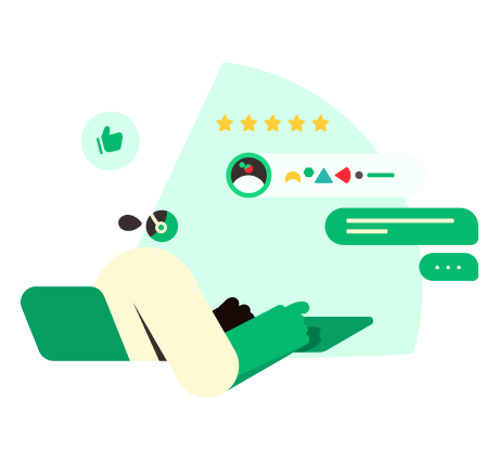 Illustration of customer service Illustration of customer service